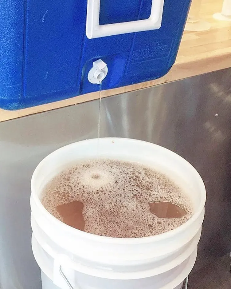 Archive photograph of brewing equipment on a pale ale brew day at the homebrew clubhouse · 2018